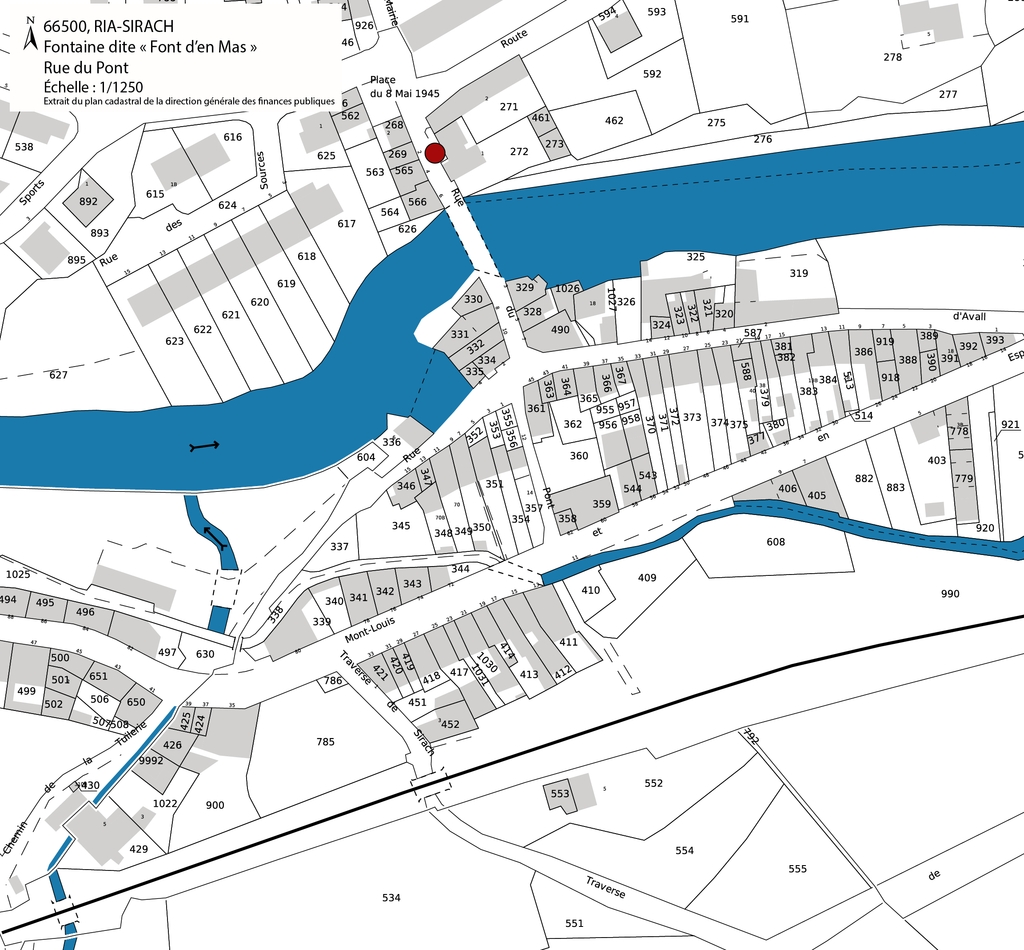 Ensemble des fontaines et lavoirs de la commune de Ria-Sirach