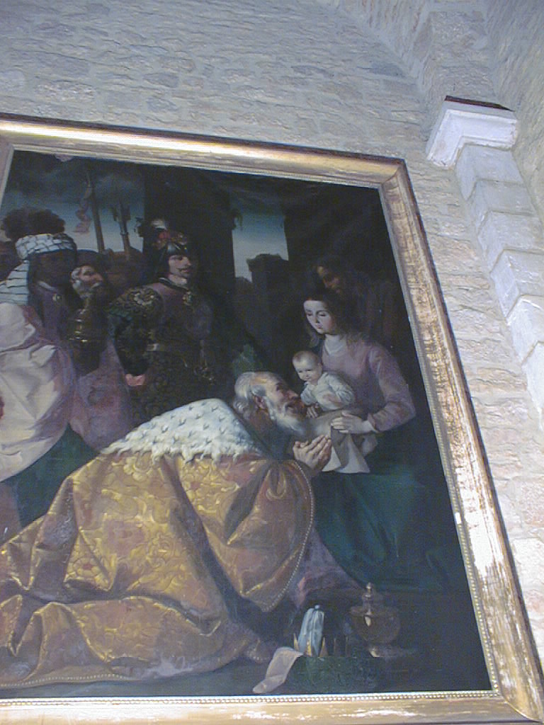 tableau et son cadre : L'Adoration des Mages