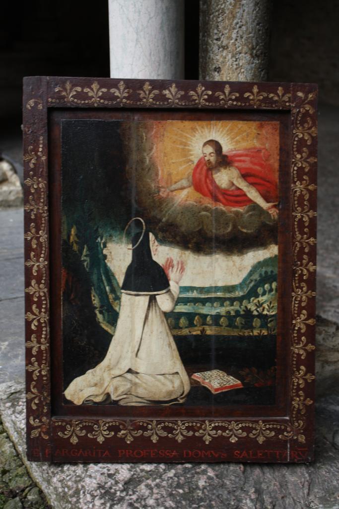 tableau : apparition du Christ à sainte Marguerite (l')