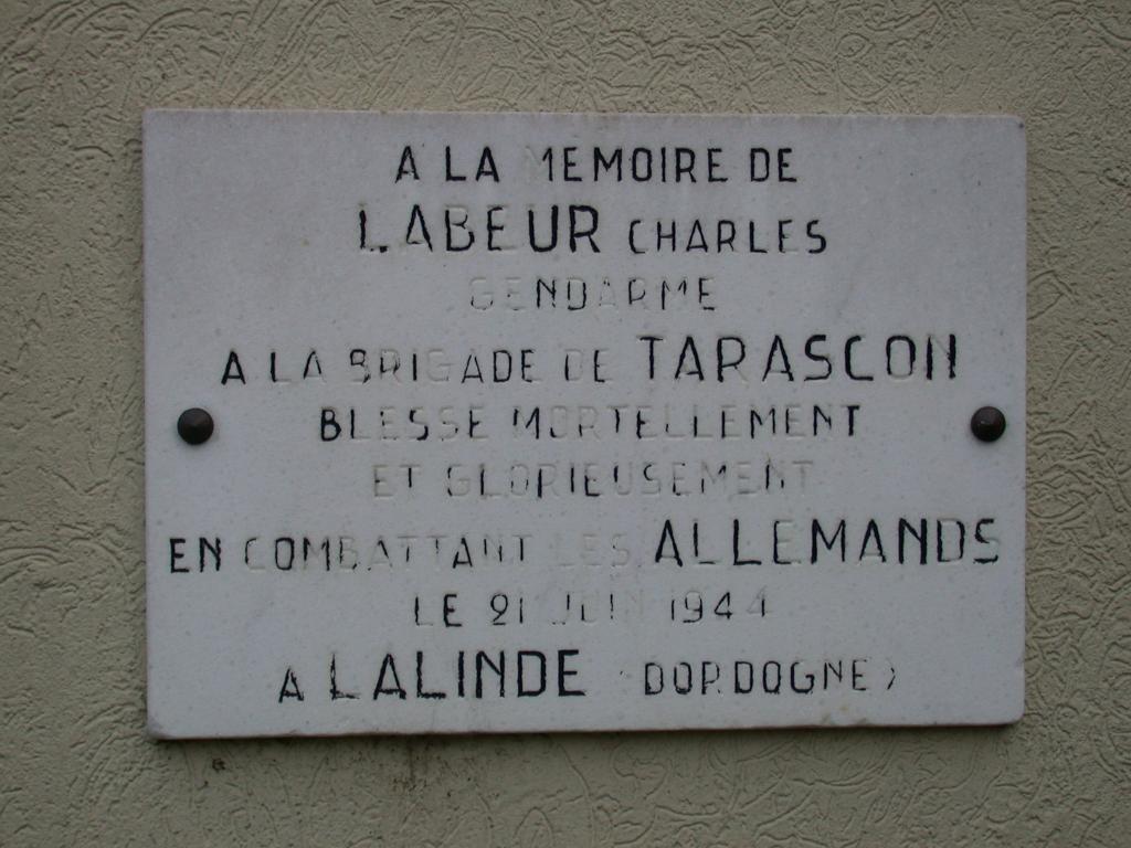 plaque commémorative de la guerre de 1939-1945