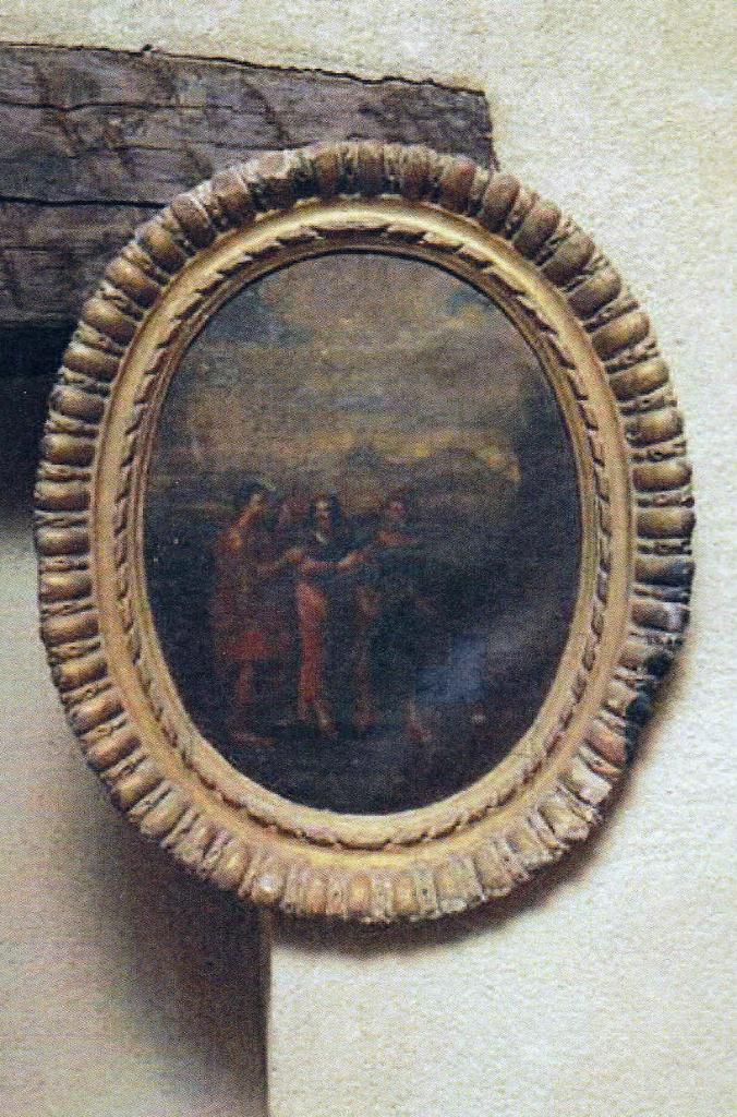 Paire de tableaux : La fuite en Egypte, Jésus rencontrant ses disciples sur le chemin d'Emmaüs