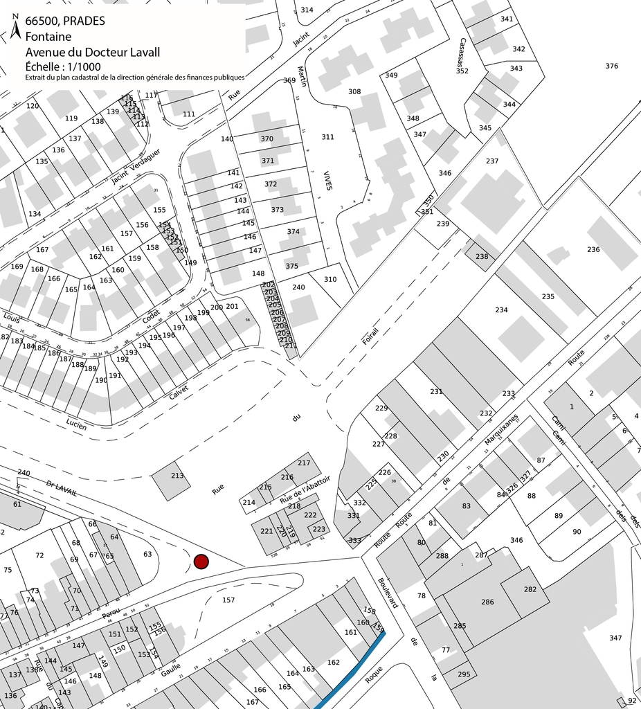 Ensemble des fontaines, lavoirs et établissements de bains de la commune de Prades