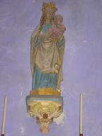 statue (petite nature), console : Vierge à l'Enfant