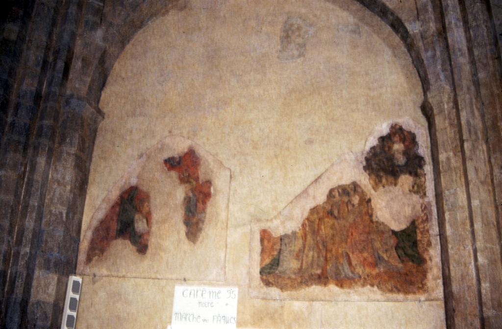 ensemble des décors 15e de la nef : peinture monumentale