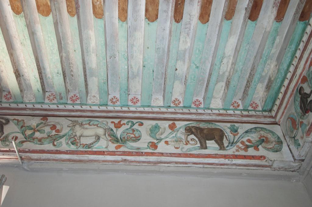 plafond peint du grand salon