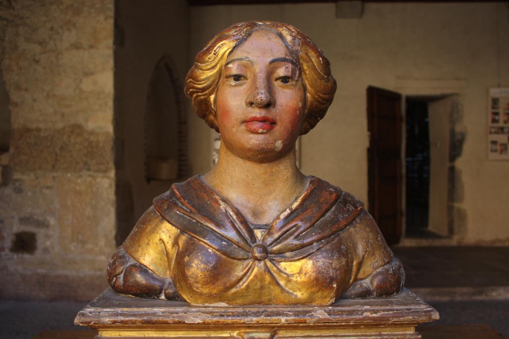 bustes-reliquaires de saint Laurent et sainte Agnès
