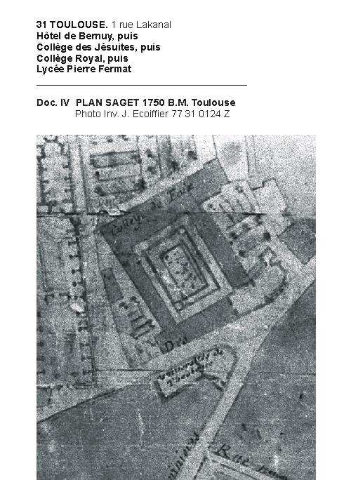 hôtel de Bernuy, puis collège universitaire, actuellement lycée Pierre de Fermat
