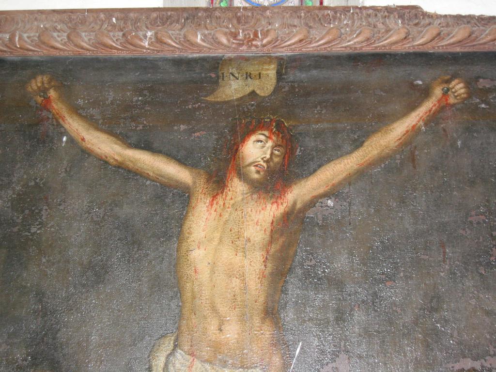 tableau et son cadre : La Crucifixion