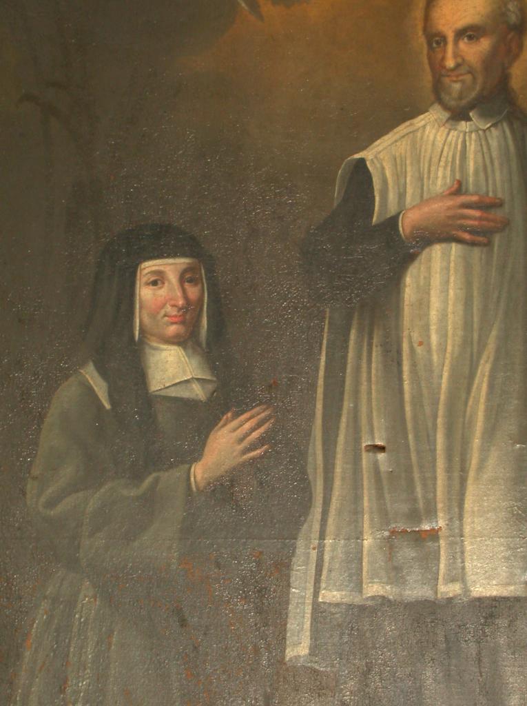 tableau : Saint Vincent de Paul, Louise de Marillac et les filles de la Charité