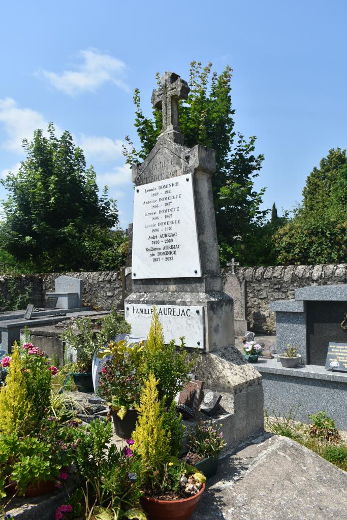 tombeau des familles Domergue, Dominice et Auréjac