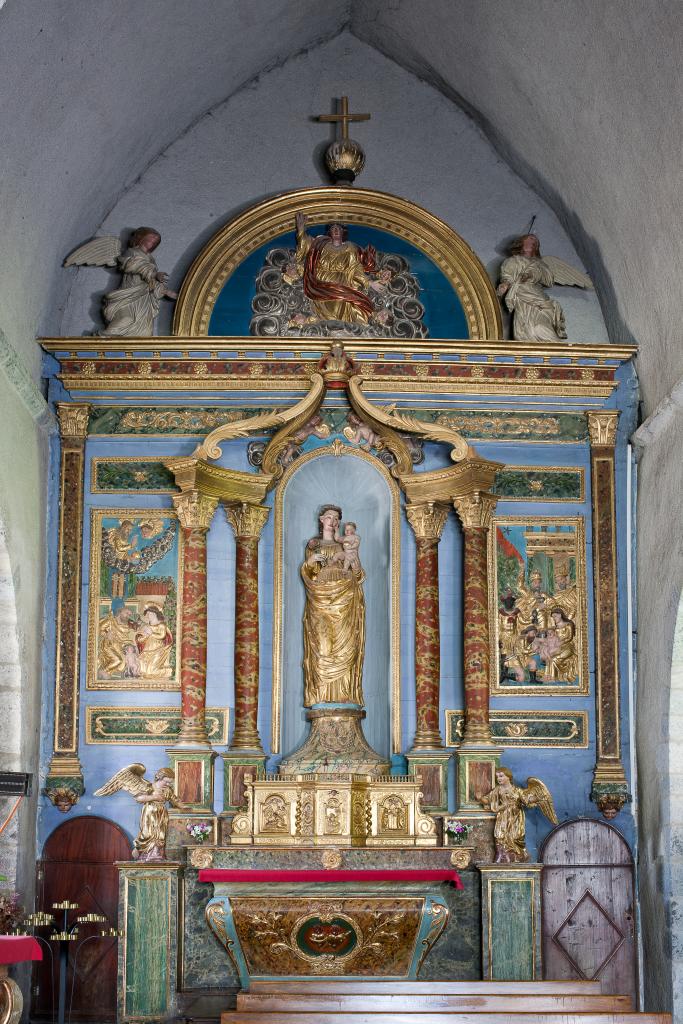 ensemble de l'autel de la Vierge