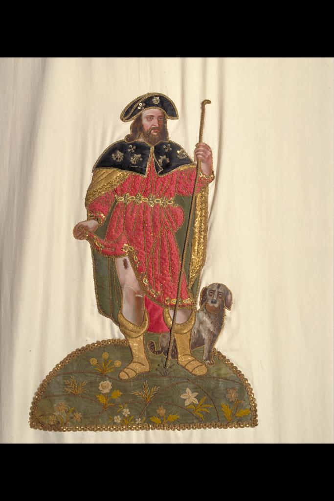 bannière de procession, bannière de saint Roch