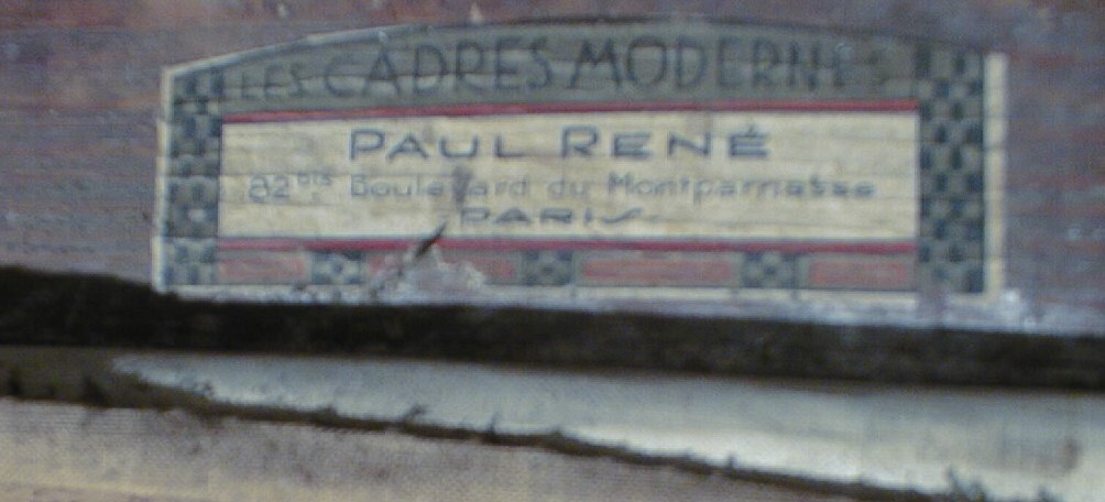 tableau et son cadre : Vue de l'Observatoire de Paris dit Paysage