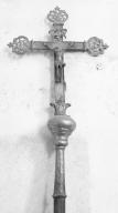 croix de procession : Christ en croix, Vierge