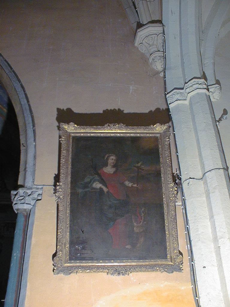 tableau et son cadre : Sainte Marguerite d'Antioche