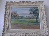 tableau et son cadre : Village d'Arrou en Eure-et-Loir dit Paysage d'Eure-et-Loir