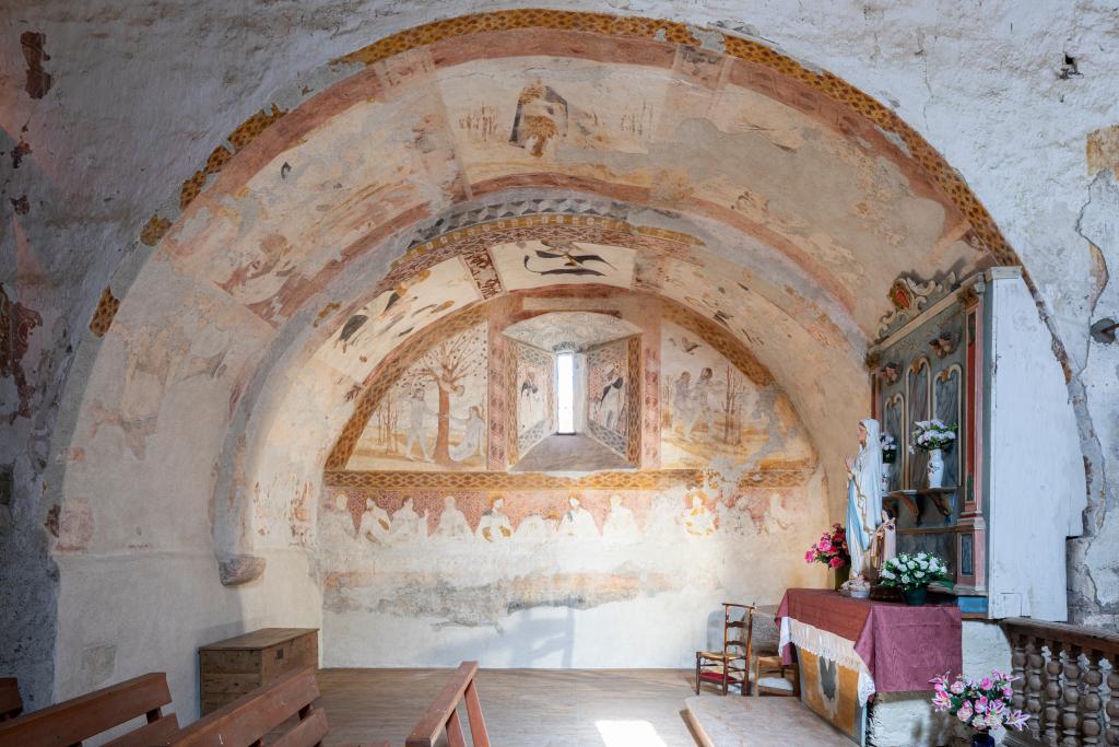 Les peintures monumentales de la chapelle nord