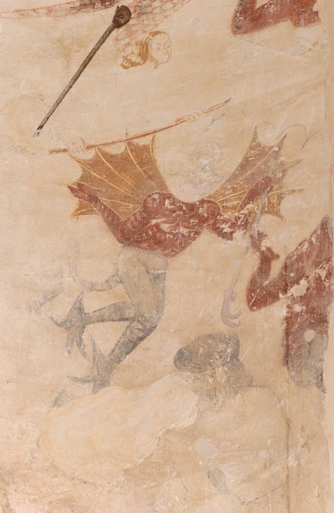 peinture monumentale de l'absidiole sud : scènes infernales