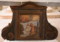 tableau et son cadre architecturé : le Baptême du Christ