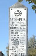 monument aux morts de la guerre de 1914-1918 et de la guerre de 1939-1945