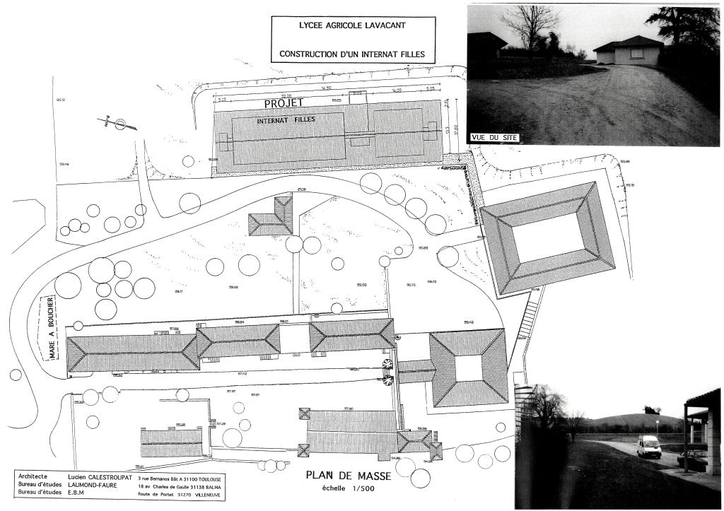 château, puis école des Frères de l'Instruction Chrétienne de Ploërmel, puis école ménagère agricole, aujourd'hui lycée d'enseignement général, technologique et agricole d'Auch Beaulieu-Lavacant