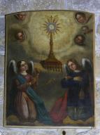 tableau : Adoration du Saint Sacrement par deux anges