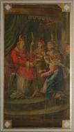 Ensemble de 10 tableaux : scènes de la Vie de la Vierge