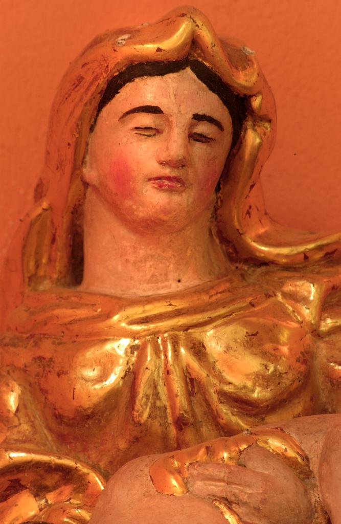 groupe sculpté (statuette) : Déploration dite Vierge de Pitié