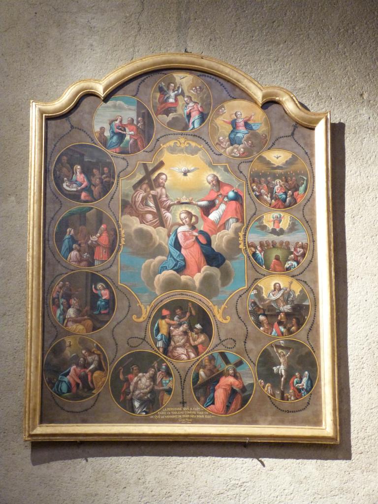 tableau : les Mystères de la Vierge et son Couronnement
