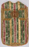 chasuble verte et voile de calice