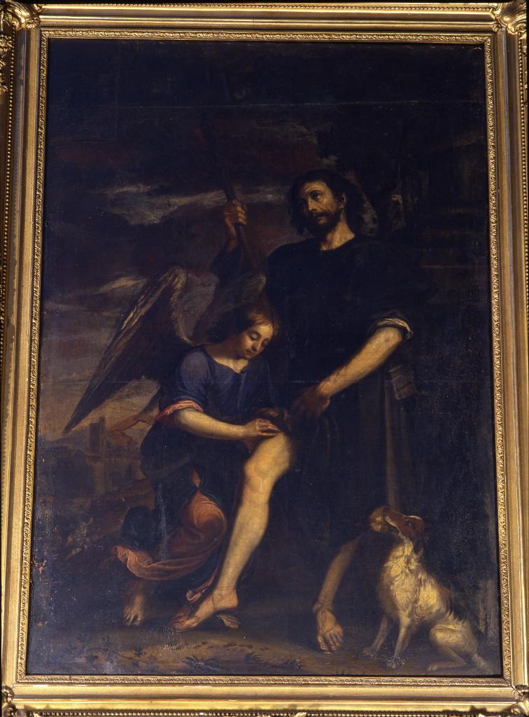 tableau : saint Roch et l'ange