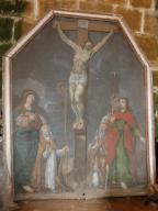 tableau et son cadre : la Crucifixion