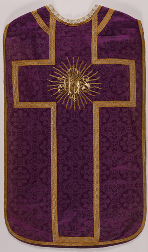 Ornement liturgique catholique violet
