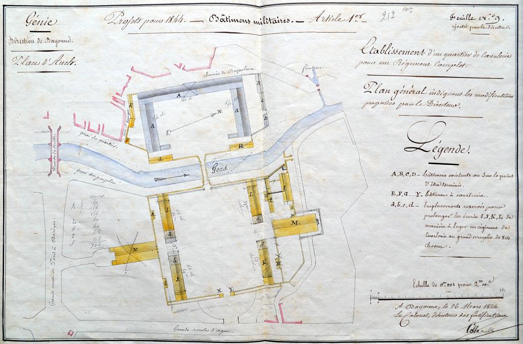 Quartier de cavalerie Henry, puis Quartier de cavalerie Espagne, Caserne d'artillerie et Centre d'Instruction du service de l'Intendance