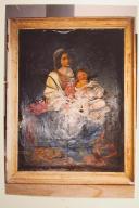 tableau et son cadre : La Vierge au chapelet