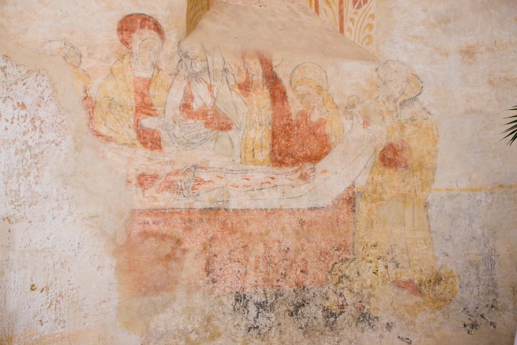 peinture monumentale : Les peintures du choeur et les Vertus