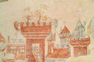 peinture monumentale : Le château des chats assiégé par les rats