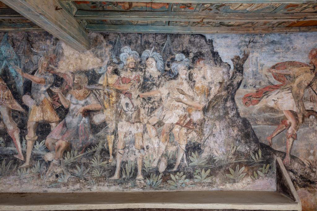 Les peintures murales du studiolo