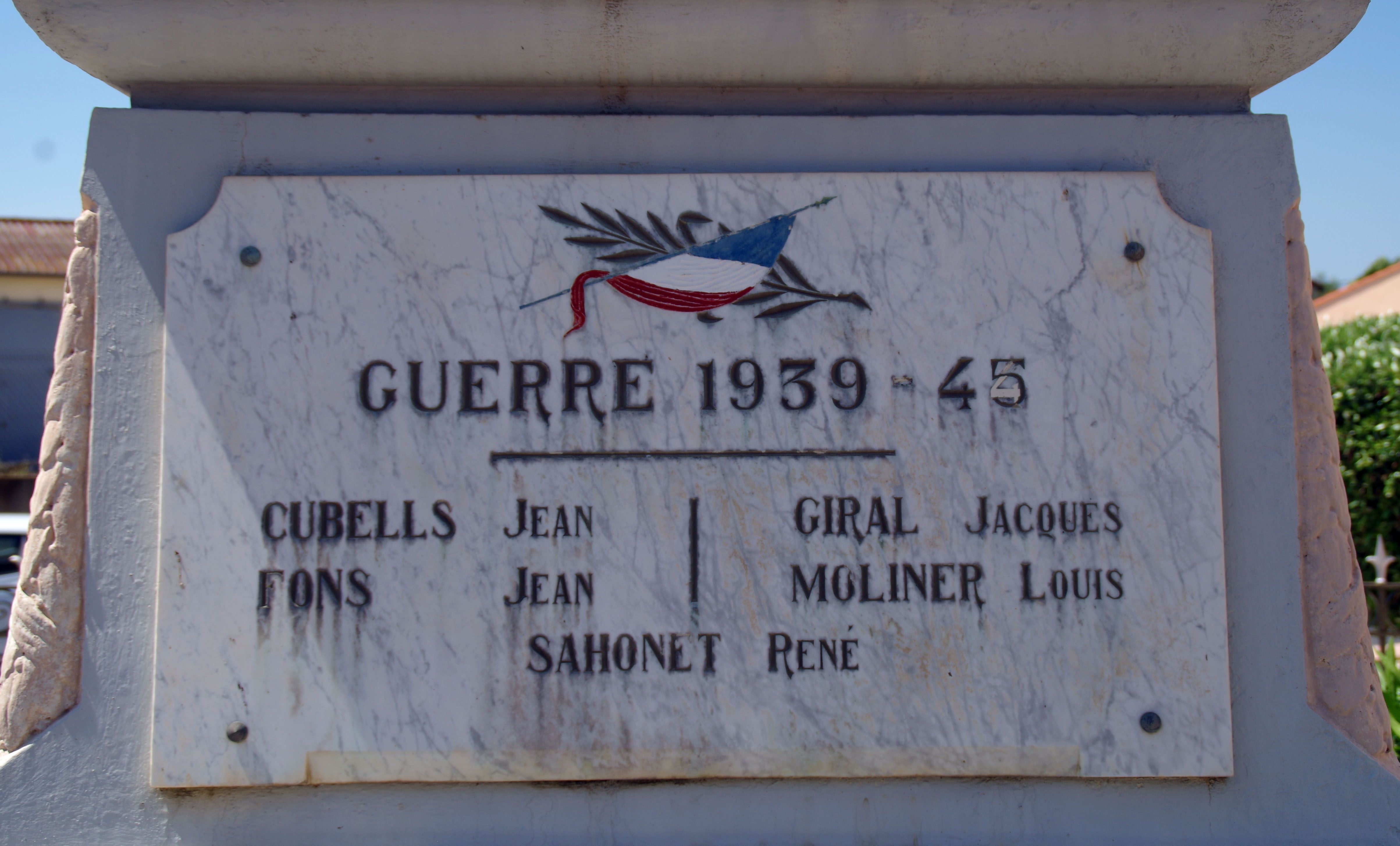 monument aux morts de la guerre de 1914-1918