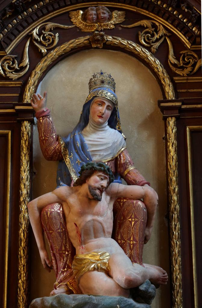 autel secondaire de la Vierge de Pitié : retable