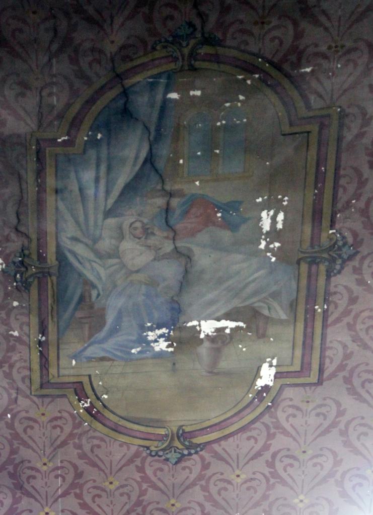 ensemble des peintures murales de la chapelle de l'Hôpital Narbonne-Pelet