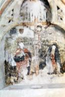 peinture monumentale : Jugement dernier ; Couronnement de la Vierge ; Le Dit des trois morts et des trois vifs ; Calvaire