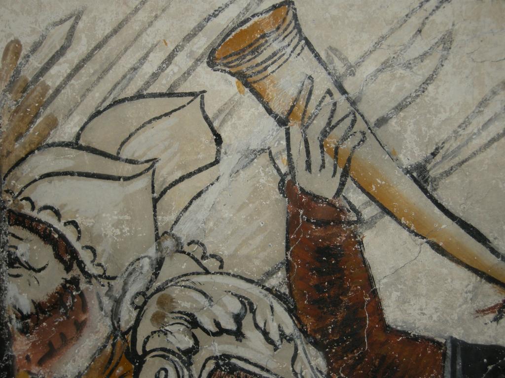peinture monumentale de la voûte de la nef
