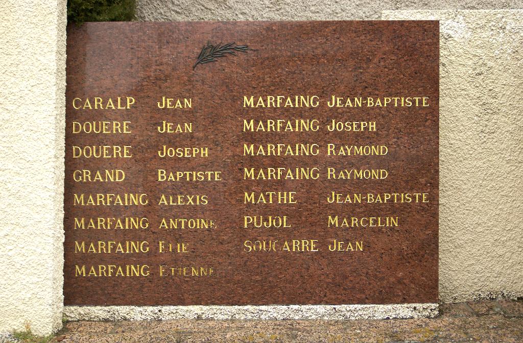 monument aux morts de la guerre de 1914-1918