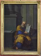 tableau et son cadre : Saint Luc