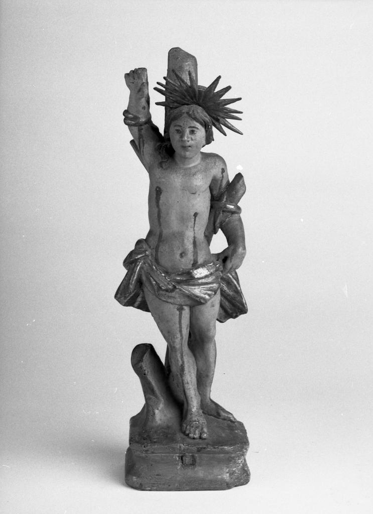 statuette reliquaire (?) Saint Sébastien