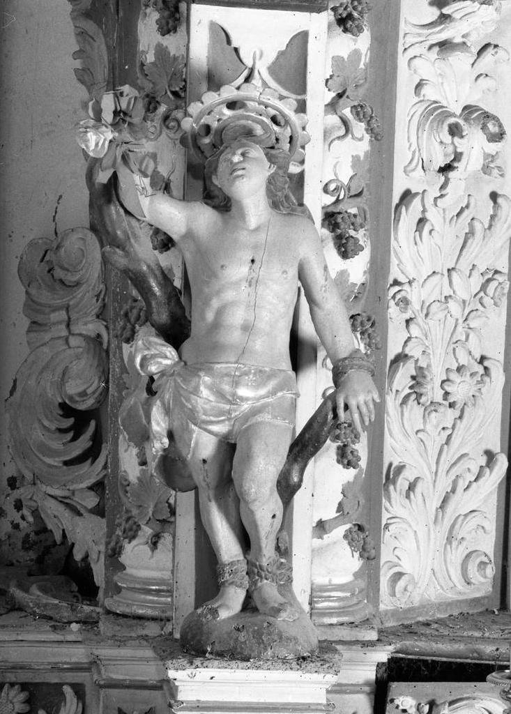 statue Saint Sébastien;retable de saint Hyacinthe