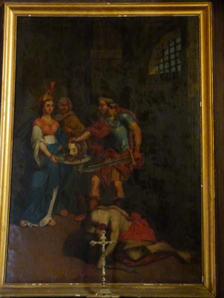 retable secondaire, avec tableau de La Décollation de saint Jean-Baptiste