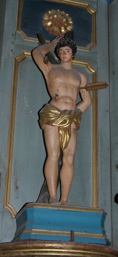 statues de saint Sébastien et de saint Roch