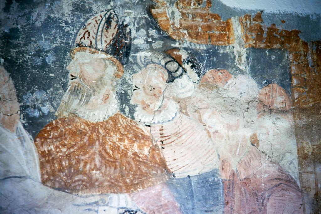 ensemble de 2 peintures monumentales : Jésus cloué sur la croix, le Coup de Lance